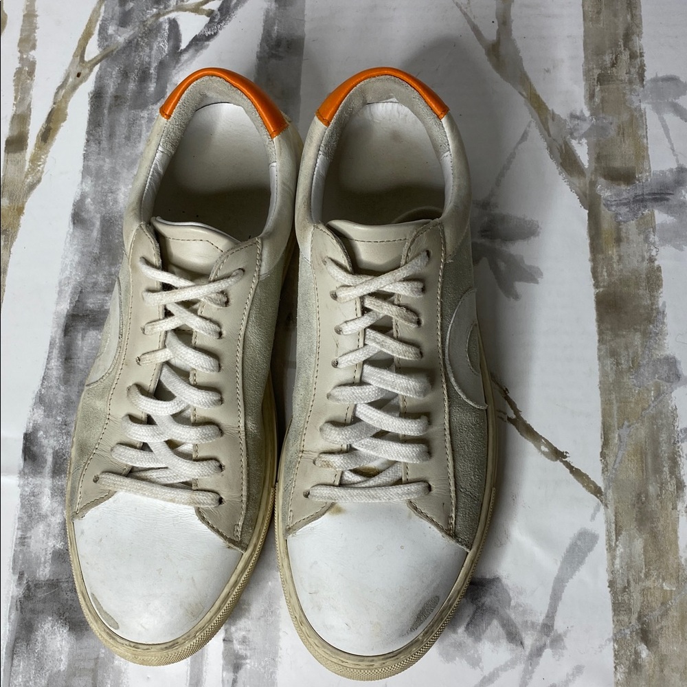 Oliver Cabell Low 1 Marsala Distressed Sneakers - Picture 4 of 7